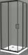 Душевой уголок BelBagno Uno 90x90см чёрный UNO-195-A-2-90-C-NERO