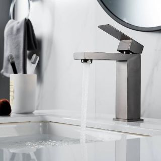 Смеситель для раковины Shevanik S7001T оружейная сталь