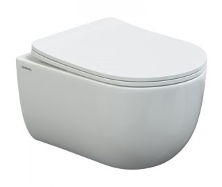 Комплект Berges 4в1 043310: инсталляция NOVUM 525 кнопка F1 белая унитаз VENTAS Rimless сидение дюропласт Ventas Slim SO