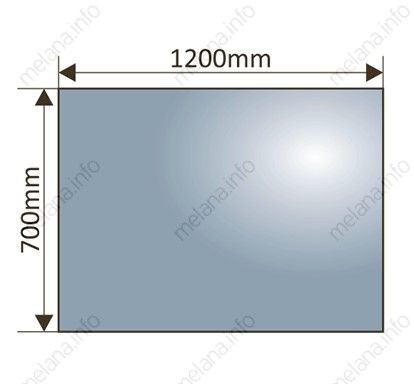 Зеркало с LED-подсветкой Melana MLN-LED052 120см