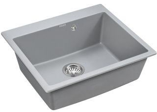 Мойка кухонная Paulmark Kante PM106052-GRM серый металлик