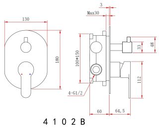 Душевой комплект Berges Nardis 3R хром 071007