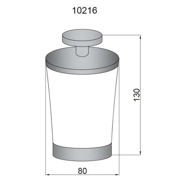 Контейнер Boheme хром 10216