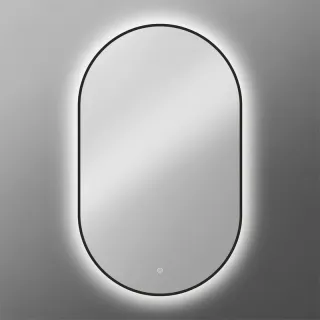 Зеркало с подсветкой ArtMax Torino AM-Tor-600-1000-DS-Nero 60 см чёрный