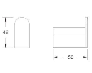 Крючок для ванной комнаты Rose RG1711H чёрный