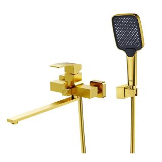 Смеситель для ванны Raglo R01.22.03 золотой сатин