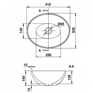 Раковина чаша Maretti EN13NS87-740, белая