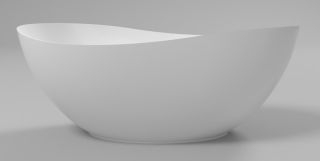 Ванна из искусственного камня Whitecross Ruby 0202.170075.100 170x75см белый глянец