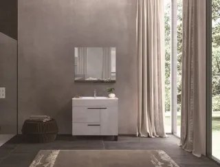 Напольная тумба с раковиной Parly Spa Gill70 цементно-серый