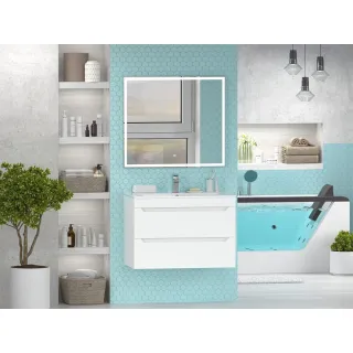 Подвесная тумба под раковину Misty Бриз П-Бри-09080-012Я 78.5 см белый