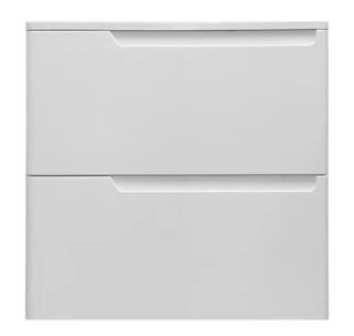 Подвесная тумба под раковину Kare Luxe ФР-00007075 60см два ящика белый