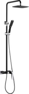 Душевая стойка Boheme Venturo чёрный/хром 378-B