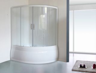 Шторка на ванну Royal Bath Alpine 160см белый RB160ALP-T