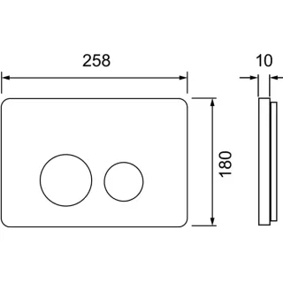 Клавиша смыва TECE TECESpring SL S240502 с покрытием против отпечатков пальцев нержавеющая сталь сатин