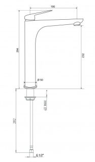 Смеситель для раковины Paini Laguna LACR205LL хром
