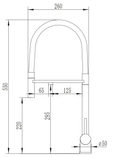 Смеситель для кухни Boch Mann TORRE B BM11169 черный