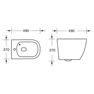 Унитаз подвесной Milleau VORTEX MYL038MAWM белый