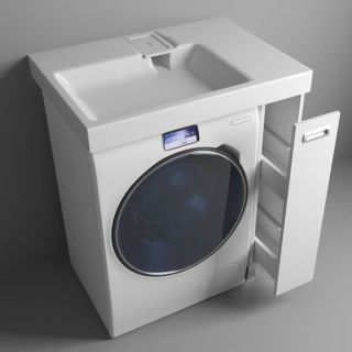 Напольная тумба с раковиной Эстет Riga Luxe ФР-00009661 П 80см один выдвижной ящик белый