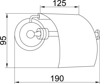 Держатель для для туалетной бумаги Boheme Hermitage бронза 10320