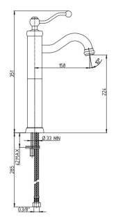 Смеситель для раковины Paini Duomo 88PJ205LL матовое золото
