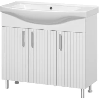 Напольная тумба под раковину Misty Изео Э-Изе01070-021Н 92.8 см белый