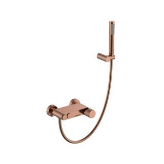 Смеситель для ванны и душа Boheme Stick Spirale 123-CB.4 брашированная медь