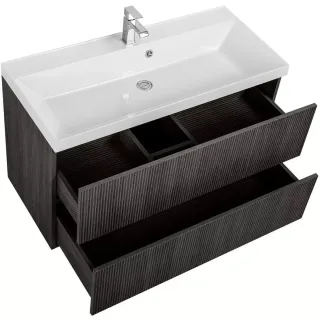 Тумба под раковину ArtMax Verona AM-Verona-Push-1000-2C-SO-KD 100 см кадена дарк
