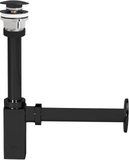 Сифон и донный клапан для раковины E.C.A. 102119055C1EX чёрный