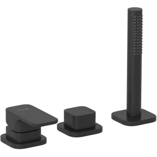 Смеситель на борт ванны Kludi Renon 424473975 чёрный матовый