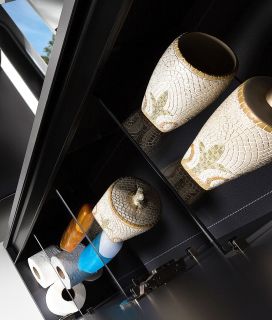 Пенал Armadi Art Vallessi 120см антрацит матовый 836-A matt