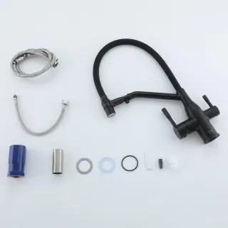 Смеситель для кухни Frap F4397-6 черный