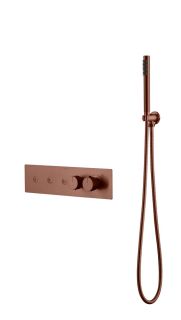 Встраиваемый смеситель для душа Boheme Fusion  Termo 131-SYS-BRB с термостатом  брашированная бронза