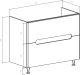 Тумба под раковину Bellezza Андрэа 100см белая 00000007291