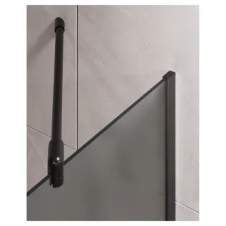 Шторка на ванну Timo T15 60 см чёрный