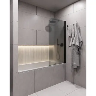 Шторка на ванну Timo T29 70 см чёрный