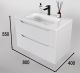 Тумба под раковину Style Line Марелла 80 Люкс Plus СС-00002410 белый матовый