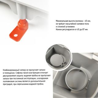 Душевой лоток Paini Klasik CH750KN2 монтаж к стене 75см хром глянец