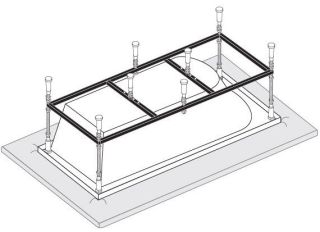 Каркас для ванны VagnerPlast VPK16570 165x70см