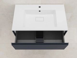 Тумба под раковину подвесная Style Line Лима ЛС-00002355 80 см графит