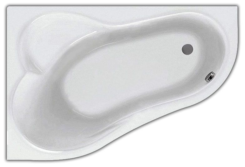 Santek Ибица XL 160х100 L асимметричная белая 1WH112036