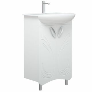 Тумба под раковину Corozo Лидер 50см белый SD-00000318