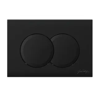 Инсталляция Jacob Delafon E21750RU-BL с безободковым унитазом Rodin+ сиденье с микролифтом клавиша смыва чёрная матовая