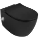 Подвесной унитаз Isvea Sentimenti Neo 10ARS1015I-2N безободковый с функцией биде чёрный матовый