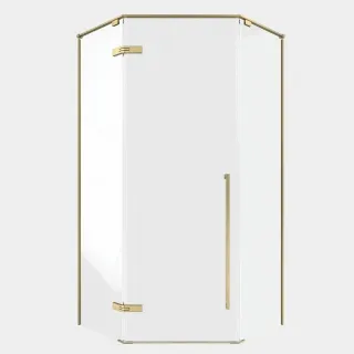 Душевой уголок Timo T69 100x100 см золото матовое