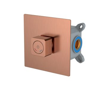 Встраиваемый смеситель для душа Boheme Quad 154-5-CB автоматический брашированная медь