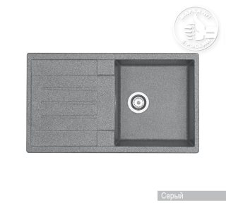 Мойка кухонная Акватон Верона 86 см серый