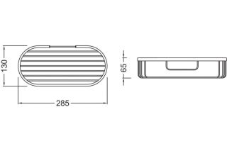 Полка для душа Aquatek AQ4916MB черный