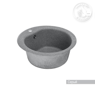 Мойка кухонная Акватон Мида 51 см серый