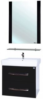 Зеркало Bellezza Рокко 70см чёрный 00000001230