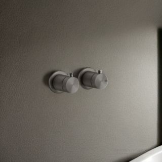 Встраиваемый смеситель для душа Gessi 316 54234.707 с термостатом чёрный брашированный